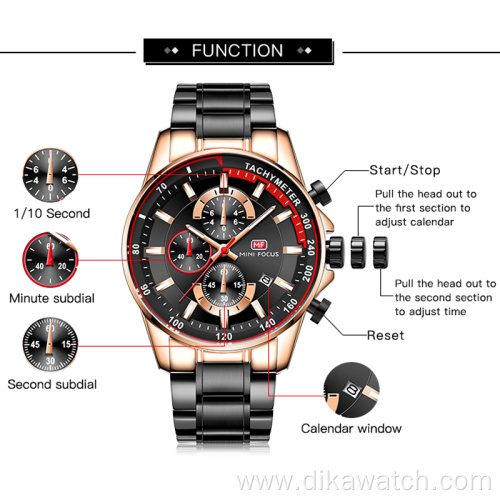 MINI FOCUS Watch Men Fashion Sport Quartz WATCH